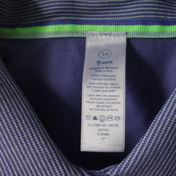 Ivivva by Lululemon purple We Run The Green pique polo - Picture 4 of 4